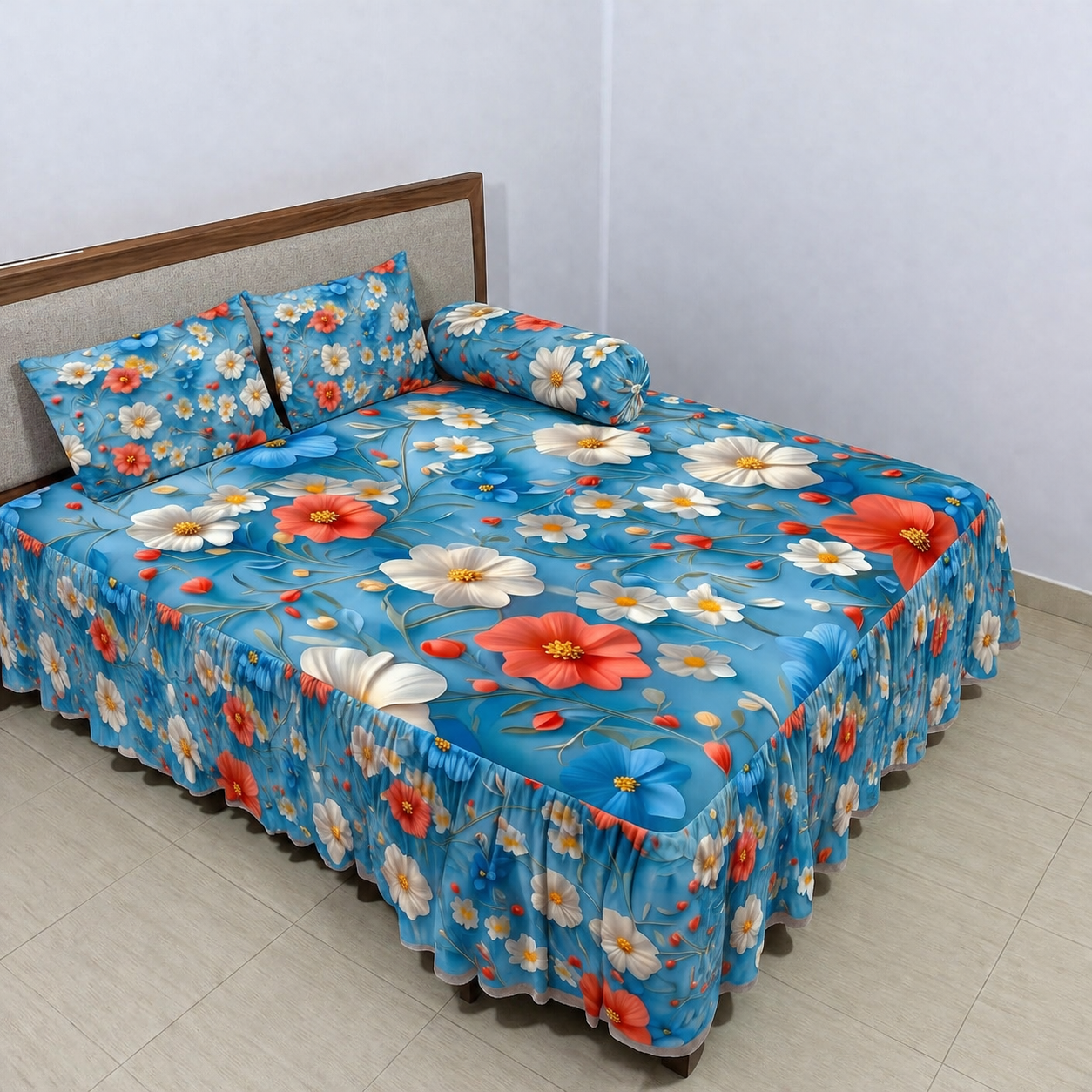 3D প্রিন্টের ওয়াটারপ্রুফ কুচি বেডশীট=100